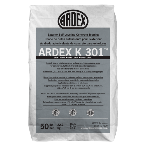 ARDEX K 301™ Exterior Self-Leveling Concrete Topping