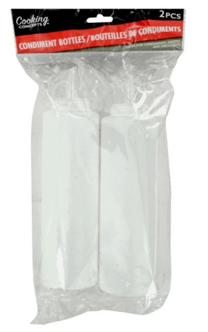 Clear Condiment Bottles, 2-ct. Pack