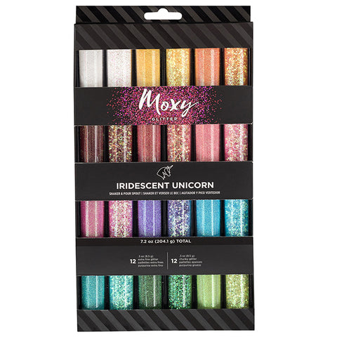 EXTRA FINE AND CHUNKY GLITTER - IRIDESCENT UNICORN (24 PIECE)