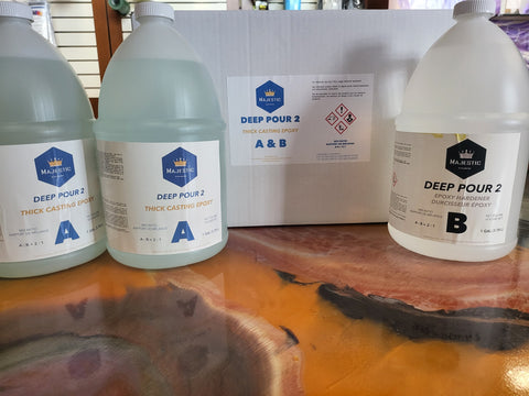 MAJESTIC Deep Pour 2 Casting Epoxy 3GAL KIT