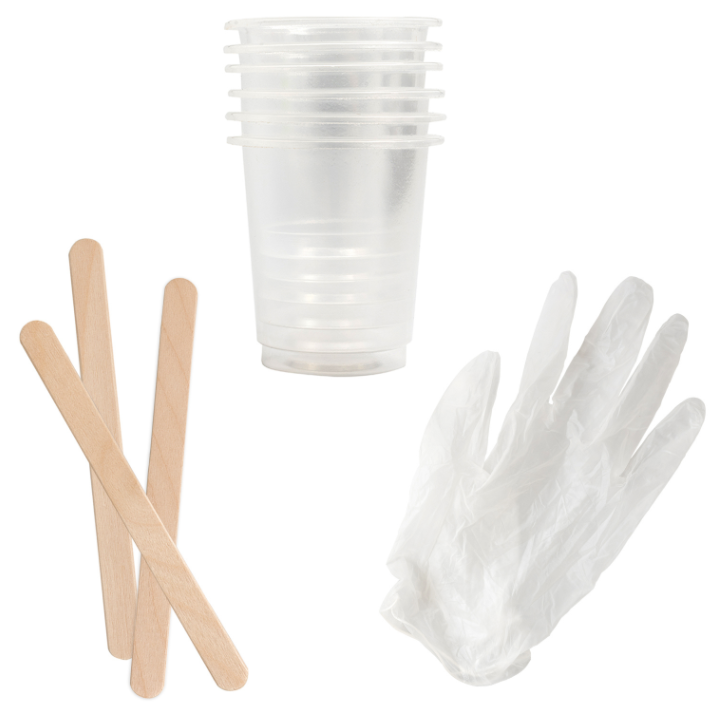 SPIN IT - EPOXY MIXING SUPPLIES - GLOVES, STIRRING STICK AND MEASURING CUP (